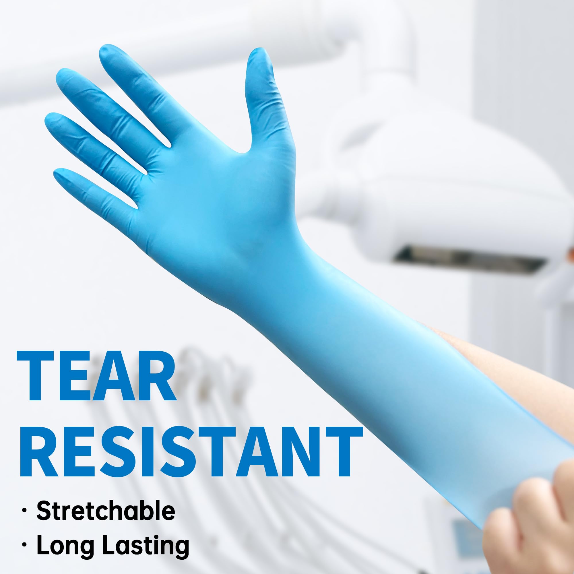 Exam Glove Nitrile - Blue Nitrile Disposable Exam Gloves, 4.5