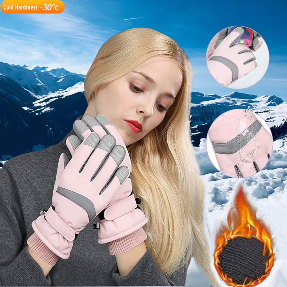 Ski Glove Waterproof - YANBIGUO Ski Gloves Winter Gloves for