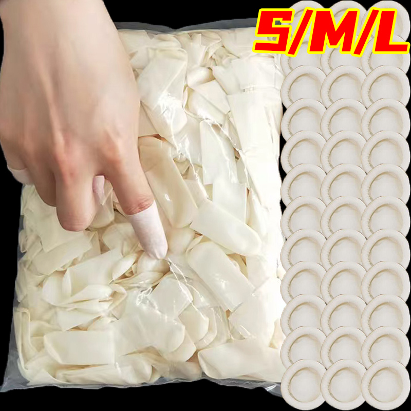 Rubber Glove Cleaning - 50-200pc Non-slip Fingers Cover Disposable Frosted