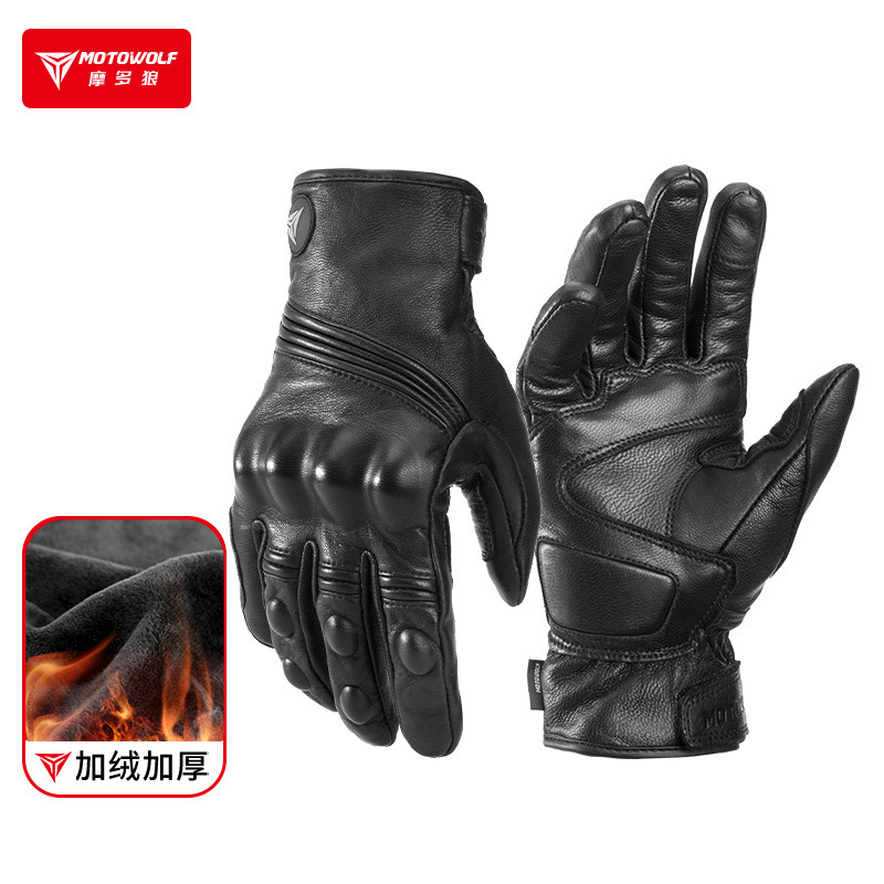 Motorcycle Glove Knuckle - Winter Motorcycle Gloves for Men &