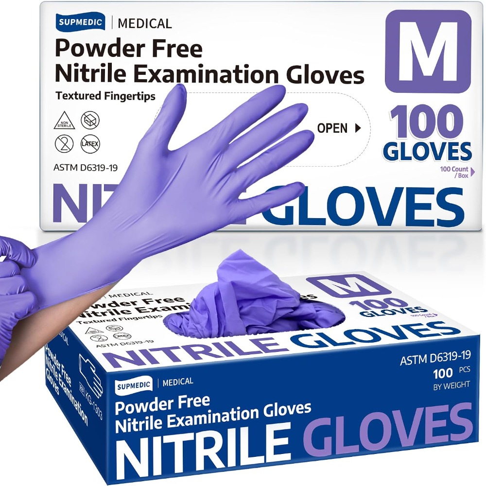 Exam Glove Nitrile - Medical Exam Nitrile Disposable Gloves 100