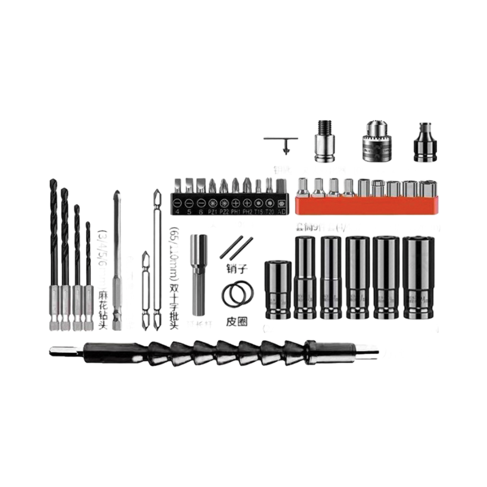 Work Glove Impact - 42 Piece Socket Set 1/2 Inch