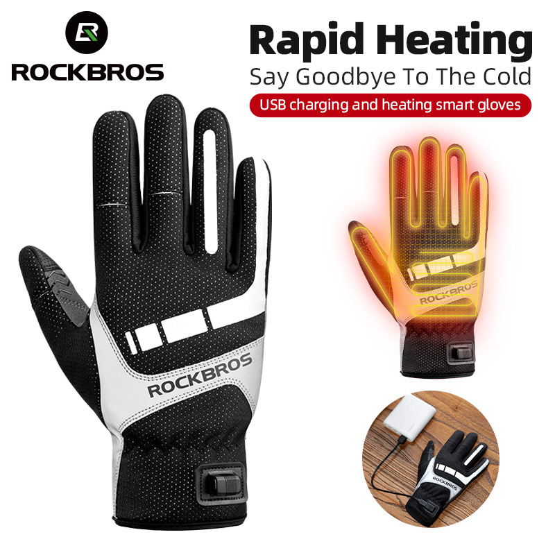 Heat Resistant Glove - ROCKBROS Heated Winter Glove Cycling Gloves