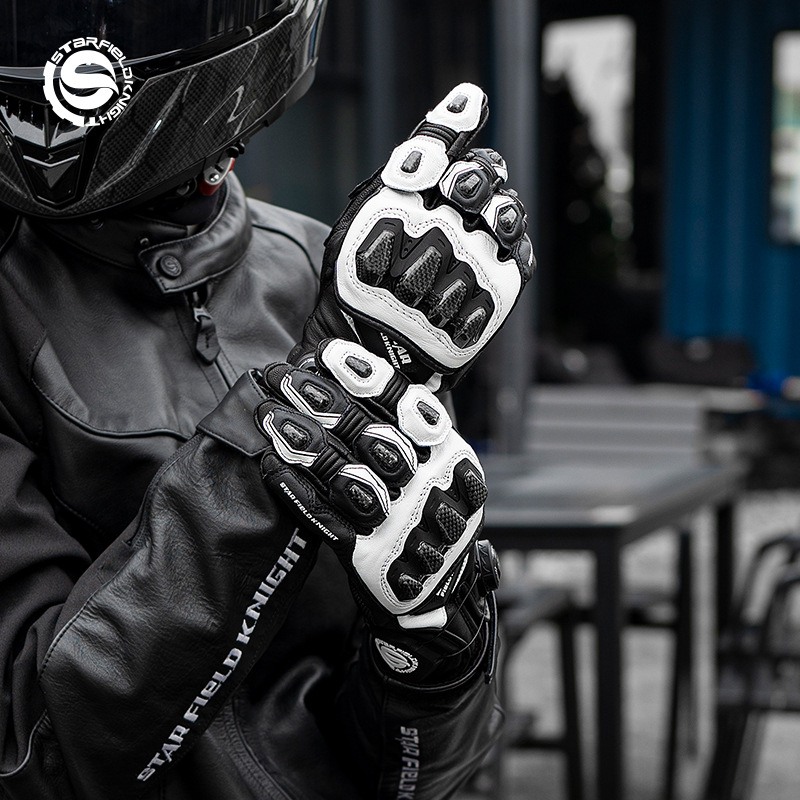 Motorcycle Glove Knuckle - STAR FIELD KNIGHT Motorcycle Gloves Men