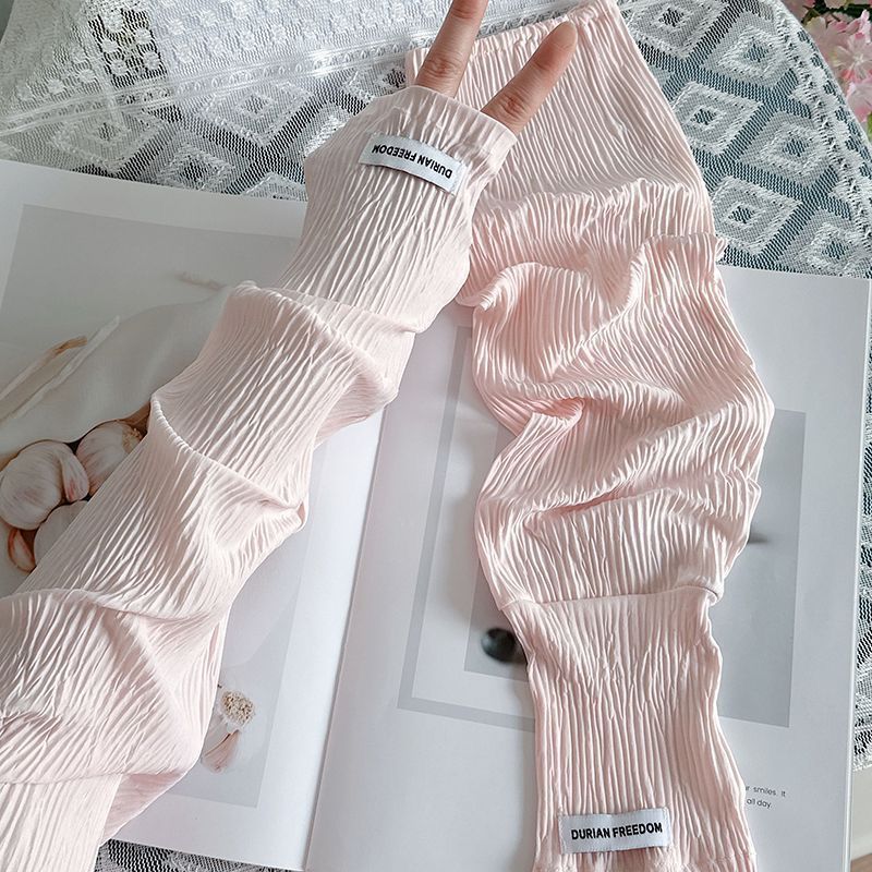 Fingerless Glove Knit - Summer Loose Ice Silk Uv Protection