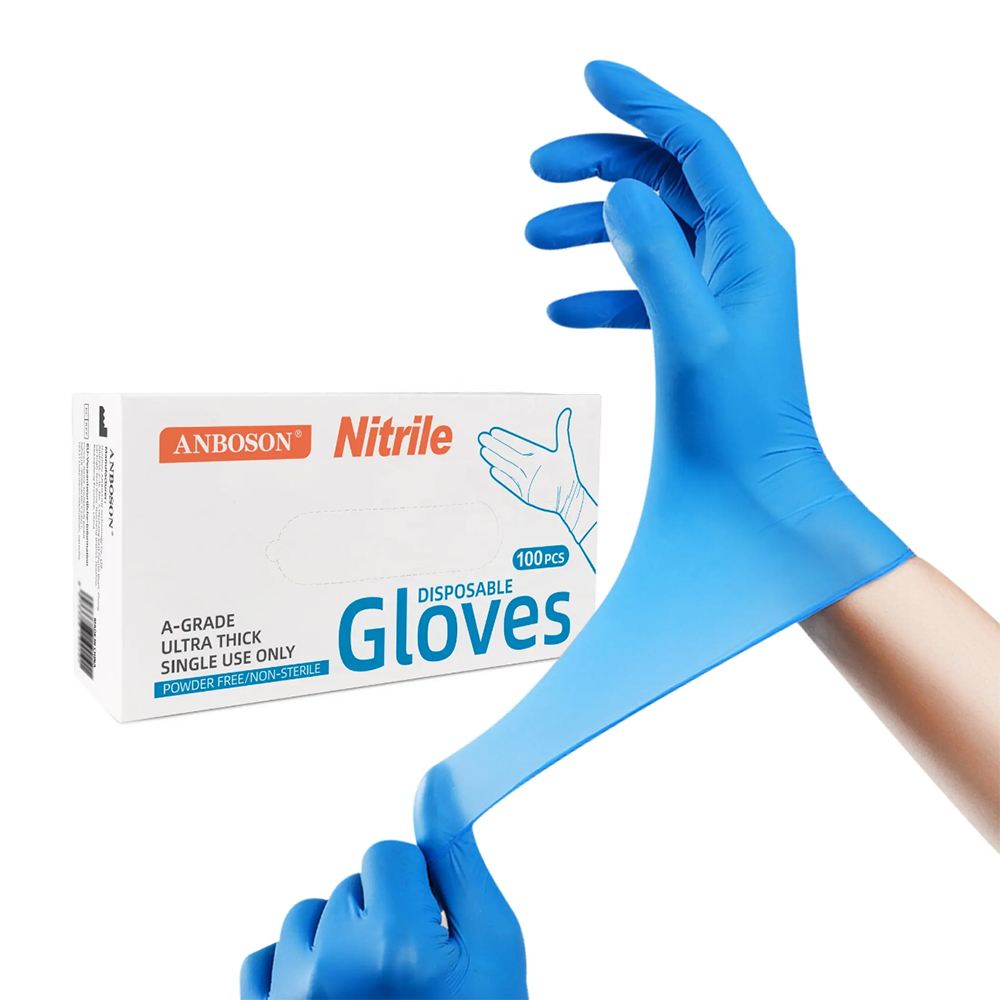 Exam Glove Nitrile - Nitrile Exam Gloves-Blue Latex Food Level