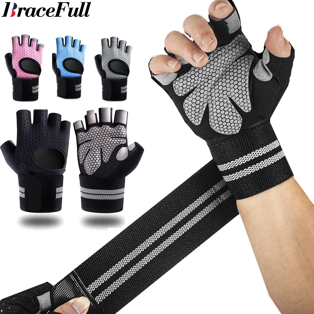 Workout Glove Gym - 1Pair Half Finger Gym Fitness Gloves