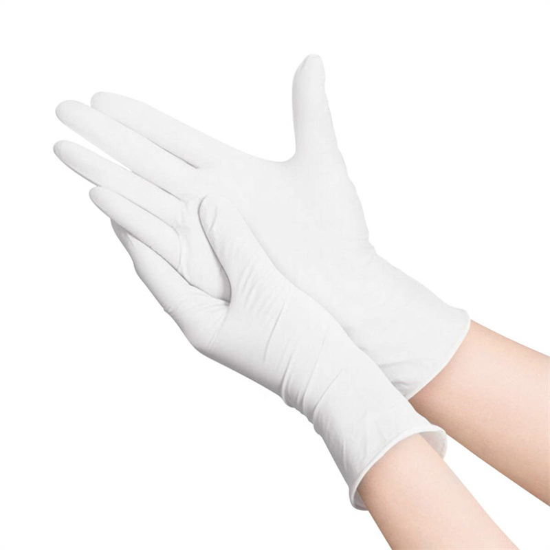 Exam Glove Nitrile - White Nitrile Disposable Gloves 100 50