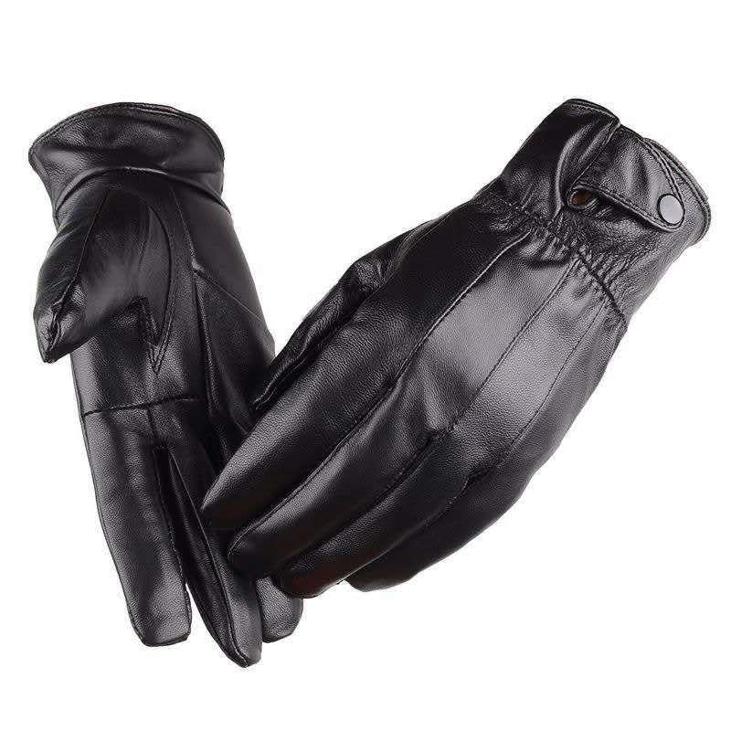 1pair Men's PU Leather Winter  - Leather Driving Glove 评论和价格