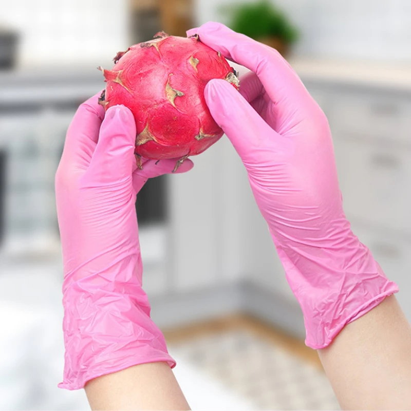 Green Disposable Gloves Pink E - Exam Glove Nitrile 评论和价格