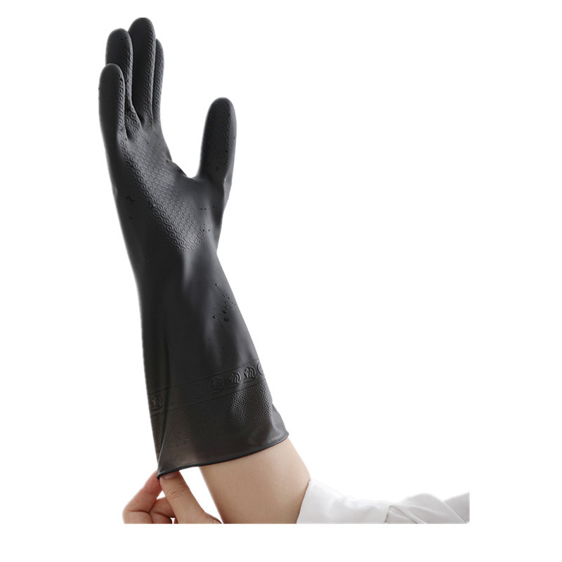 1 Pair Black Gloves Home Washi - Dish Glove Rubber 评论和价格