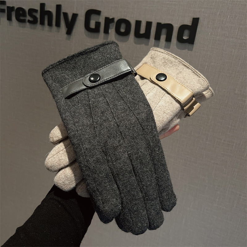 Gloves Men Wool Fleece Lined T - Wool Glove Lined 评论和价格