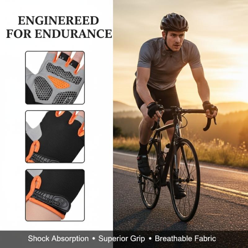 Fingerless Cycling Gloves Anti - Fingerless Glove Knit 评论和价格