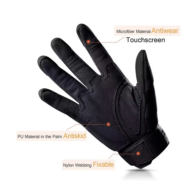 Men's Full Finger Tactical Glo - Motorcycle Glove Knuckle 评论和价格