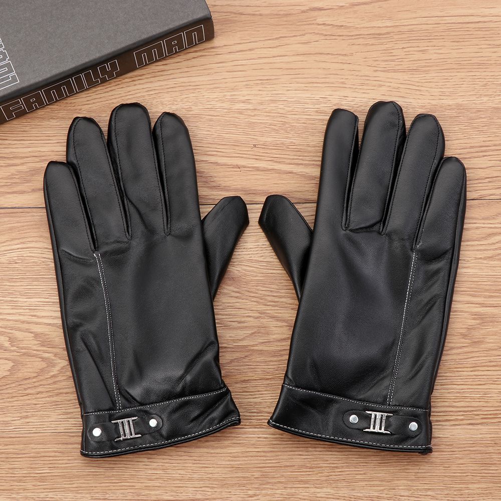 Men's Fleece Thermal Leather G - Leather Driving Glove 评论和价格