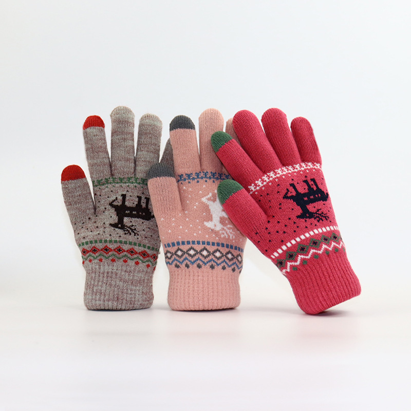 Autumn and Winter Thickened To - Wool Glove Lined 评论和价格