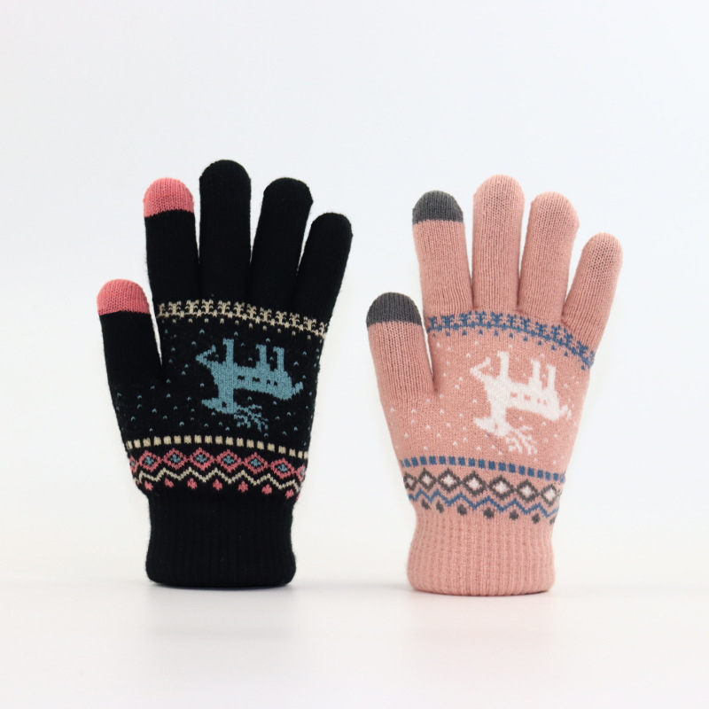 Autumn and Winter Thickened To - Wool Glove Lined 评论和价格