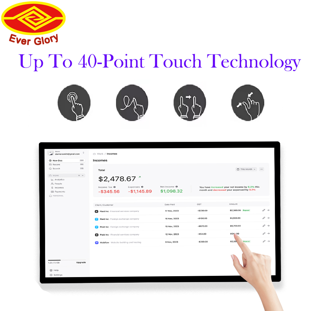 Customized 27 Inch High Bright - Touchscreen Glove Capacitive 评论和价格