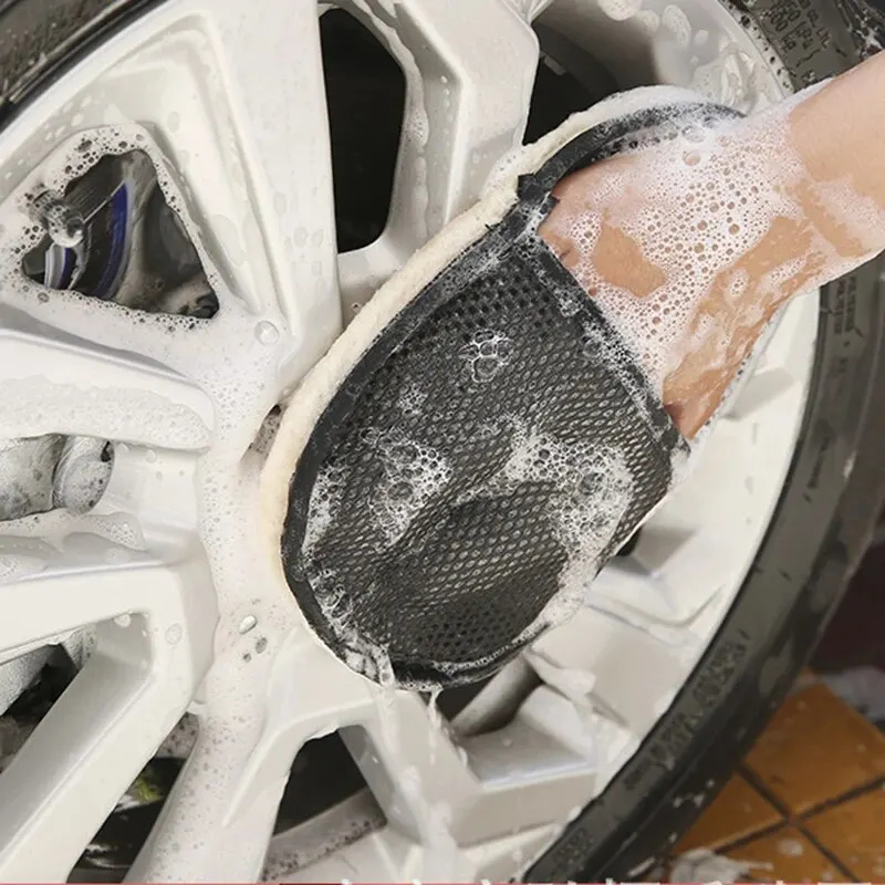 Car Wash Wool Gloves Thickened - Wool Glove Lined 评论和价格