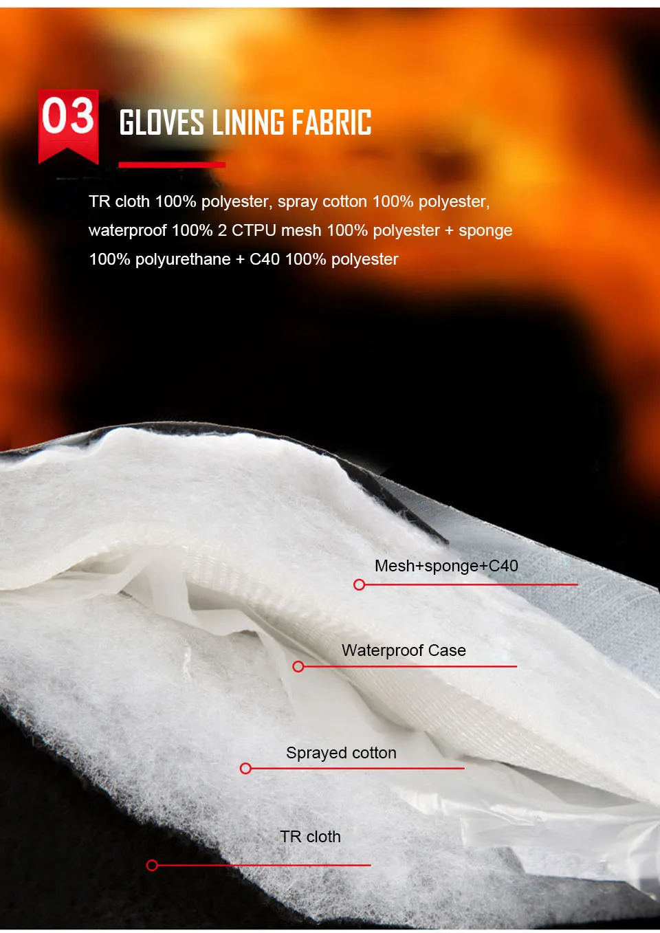 Winter Gloves 3M Cotton Heatin - Ski Glove Waterproof 评论和价格