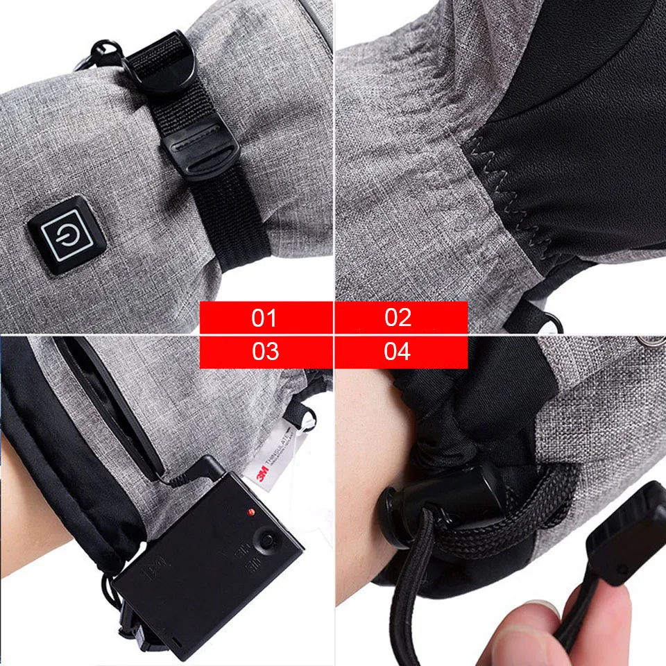 Winter Gloves 3M Cotton Heatin - Ski Glove Waterproof 评论和价格