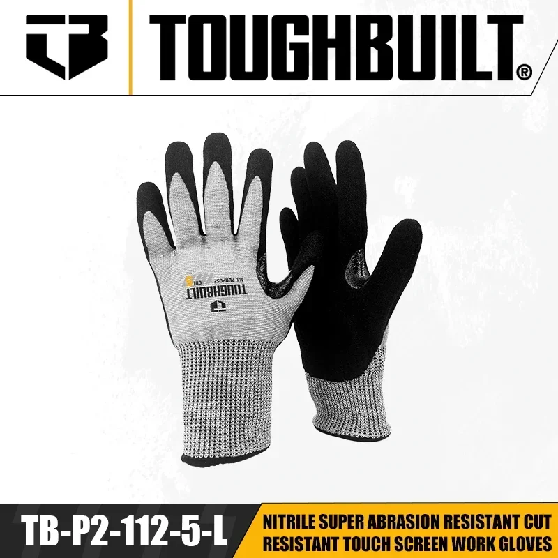 TOUGHBUILT TB-P2-112-5-L Nitri - Nitrile Mechanic Glove 评论和价格