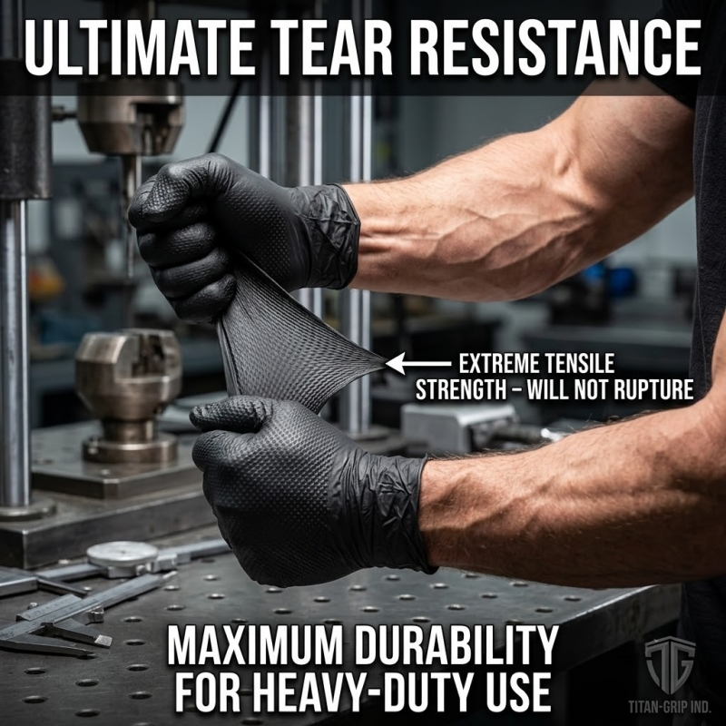 Heavy Duty Black Industrial Ni - Nitrile Mechanic Glove 评论和价格