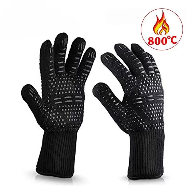 One Piece BBQ Gloves High Temp - Oven Mitt Silicone 评论和价格