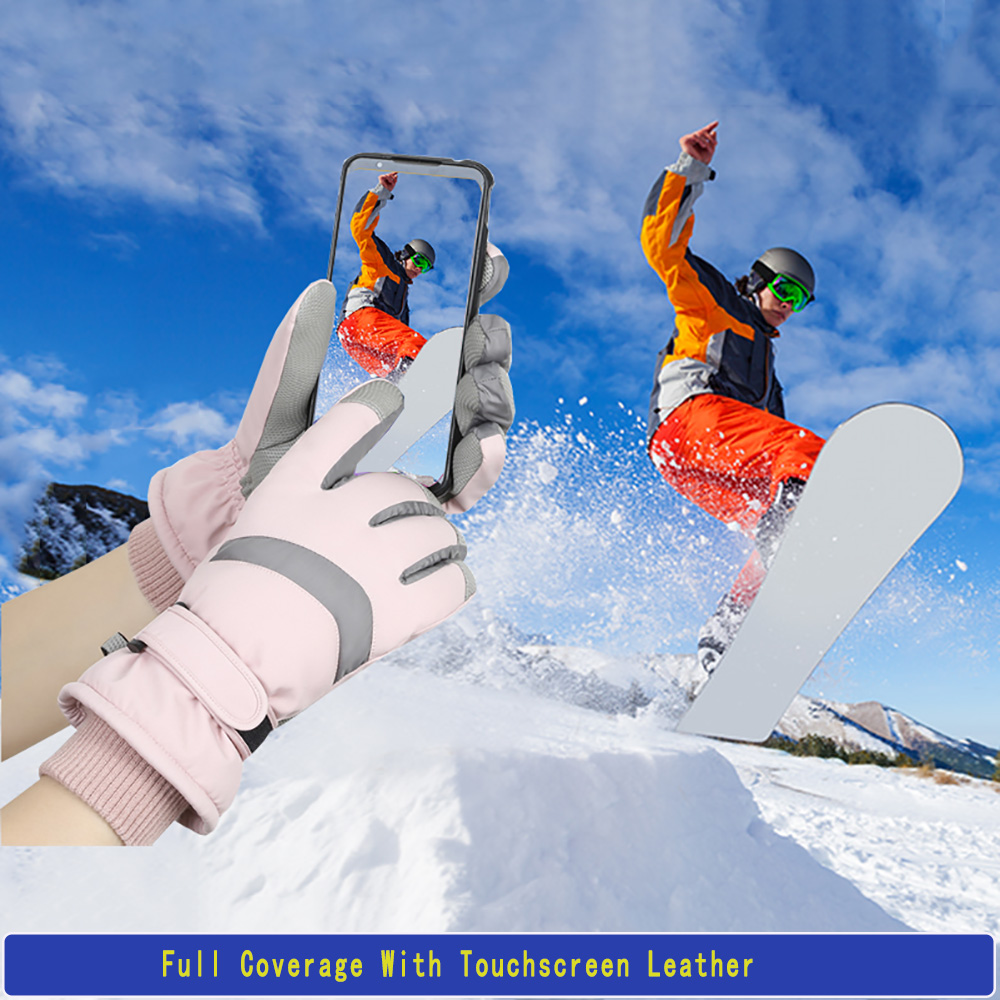 YANBIGUO Ski Gloves Winter Glo - Ski Glove Waterproof 评论和价格