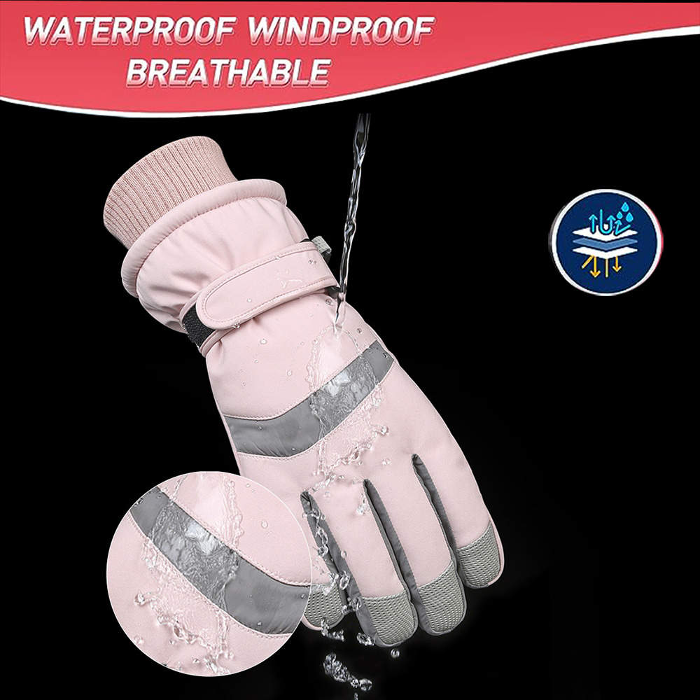 YANBIGUO Ski Gloves Winter Glo - Ski Glove Waterproof 评论和价格