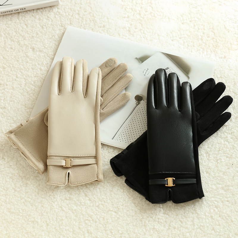 1 Pair of Gloves for Women in  - Leather Driving Glove 评论和价格