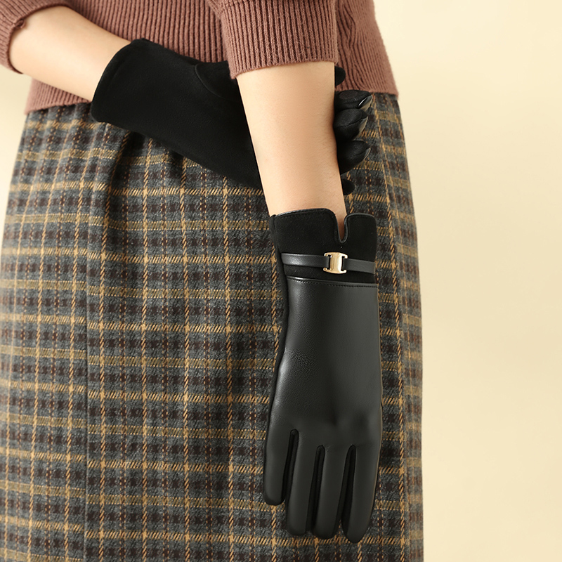 1 Pair of Gloves for Women in  - Leather Driving Glove 评论和价格