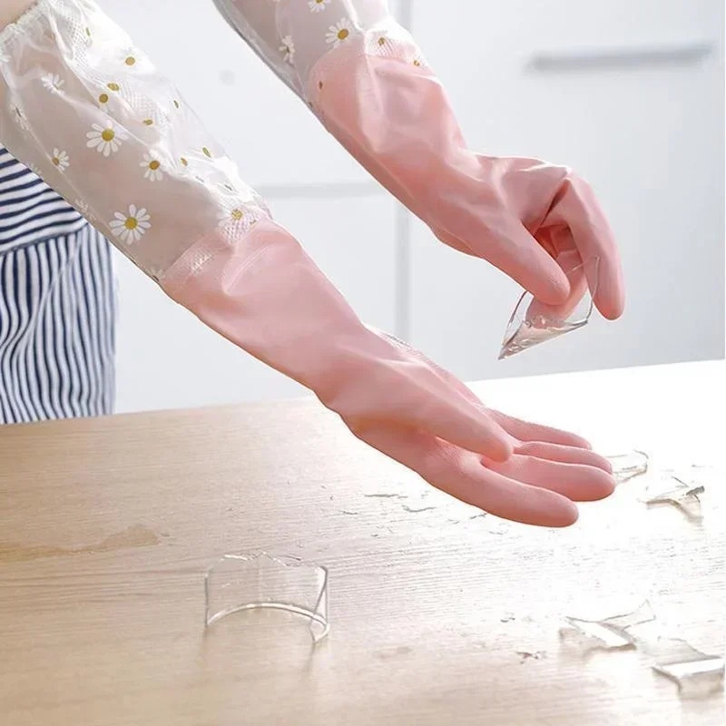Household Long Sleeve Rubber G - Dish Glove Rubber 评论和价格