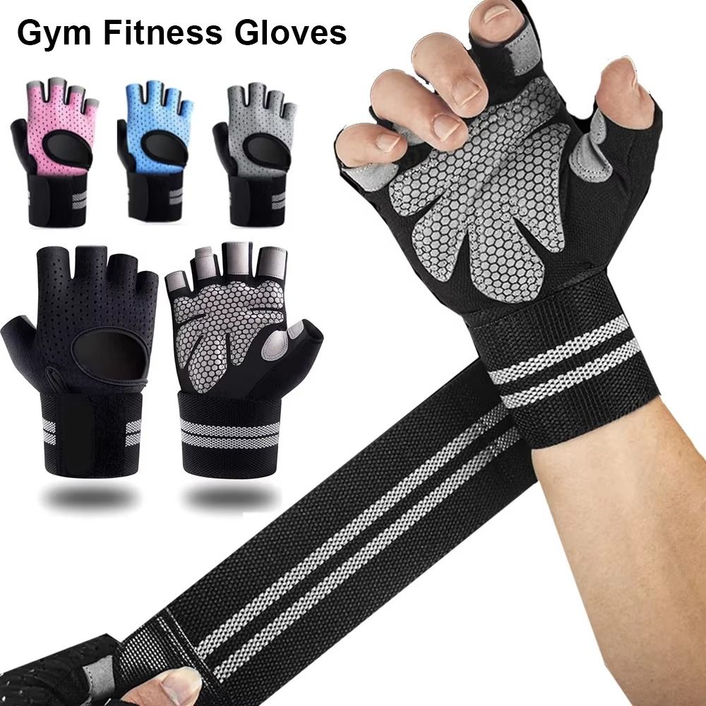 1Pair with Wrist Wrap Support  - Workout Glove Gym 评论和价格