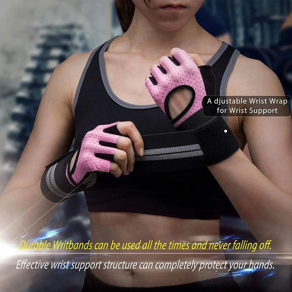 1Pair with Wrist Wrap Support  - Workout Glove Gym 评论和价格