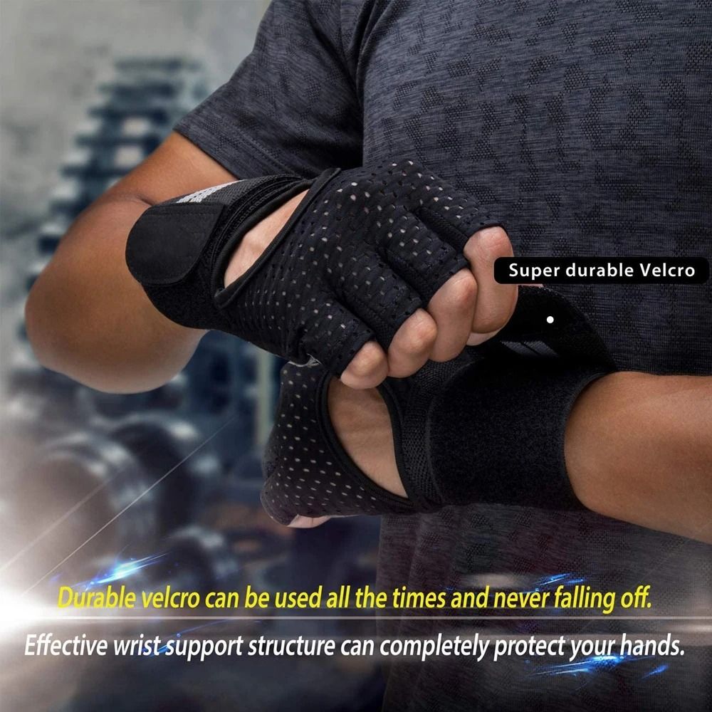 1Pair with Wrist Wrap Support  - Workout Glove Gym 评论和价格