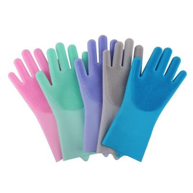 Silicone Dishwashing Gloves, M - Dish Glove Rubber 评论和价格