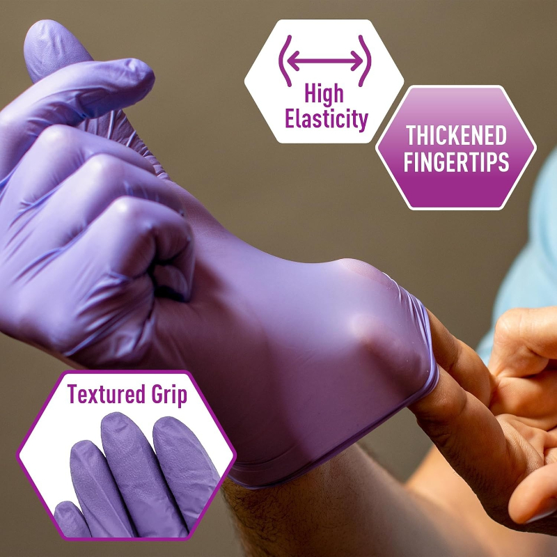 Soft Max Purple Nitrile Gloves - Exam Glove Nitrile 评论和价格