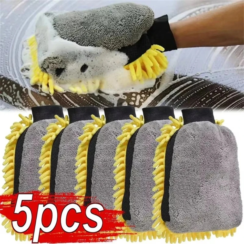 1/5pcs Car Washing Gloves Wate - Gardening Glove Waterproof 评论和价格
