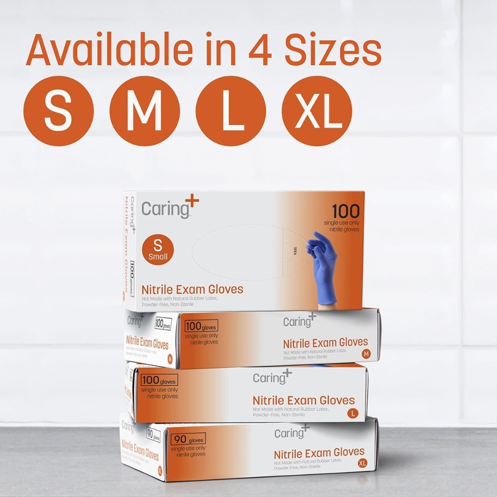 Nitrile Exam Gloves, Blue, Pow - Exam Glove Nitrile 评论和价格