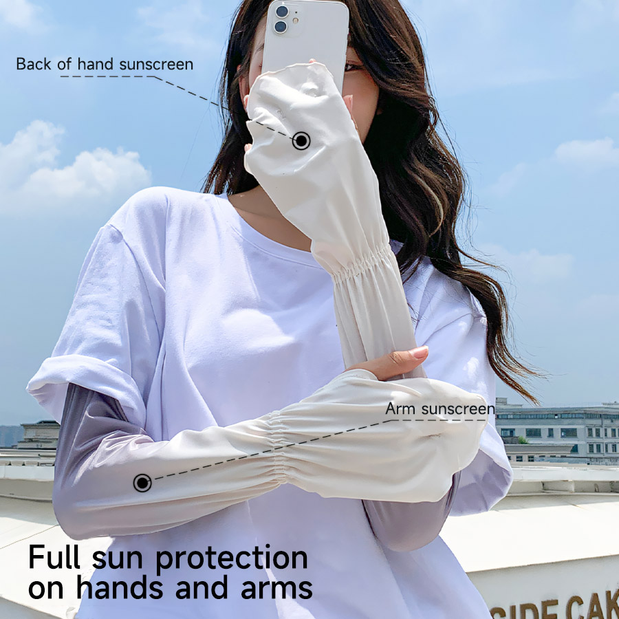 Driving Fingerless Sun Sleeves - Fingerless Glove Knit 评论和价格