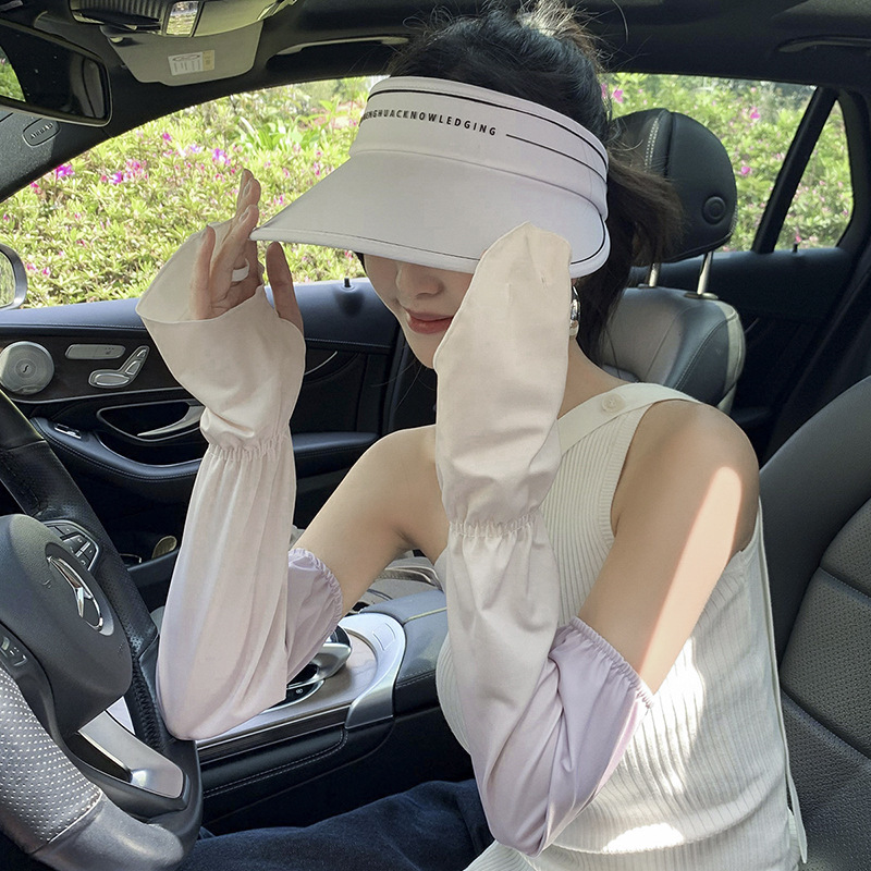 Driving Fingerless Sun Sleeves - Fingerless Glove Knit 评论和价格