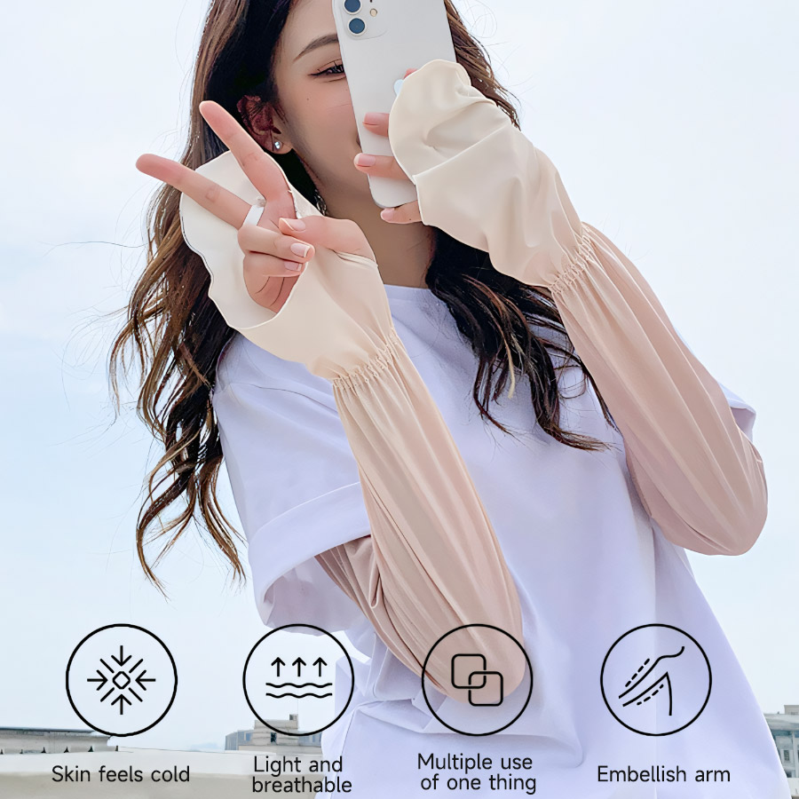 Driving Fingerless Sun Sleeves - Fingerless Glove Knit 评论和价格