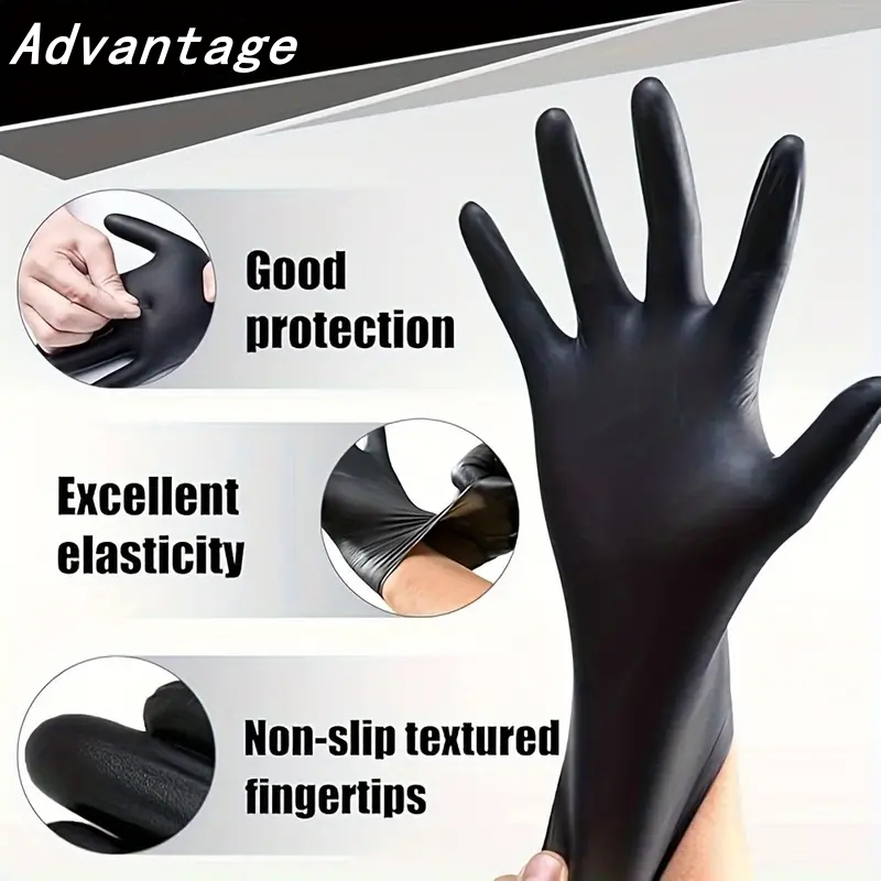 20PCS Black Disposable Nitrile - Nitrile Mechanic Glove 评论和价格