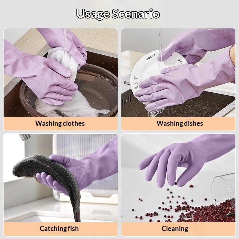 1Pair Latex Dish Washing Glove - Dish Glove Rubber 评论和价格