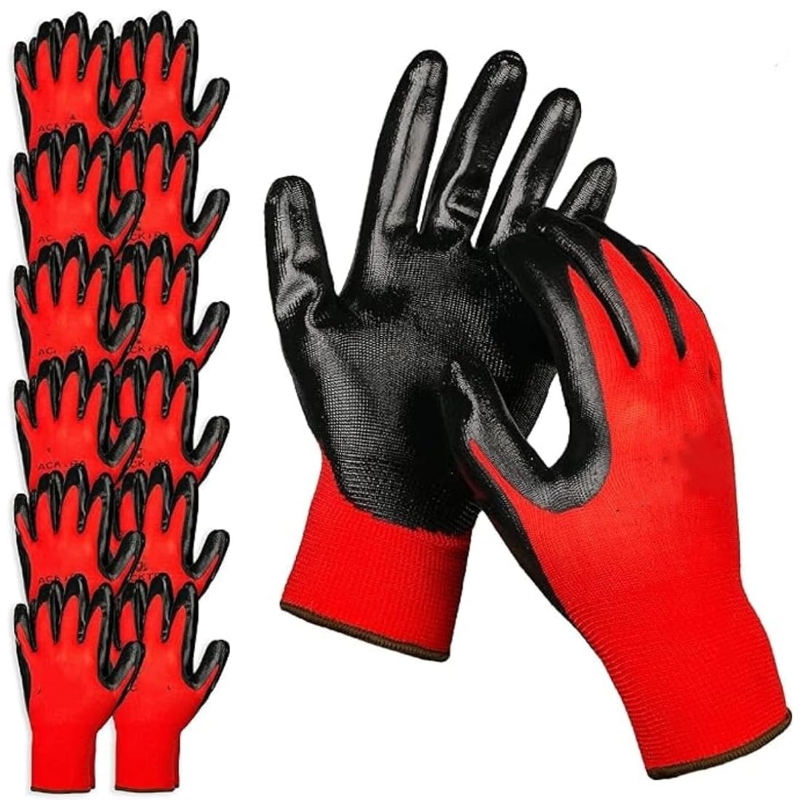 4/20PCS Nitrile Coated Safety  - Nitrile Mechanic Glove 评论和价格