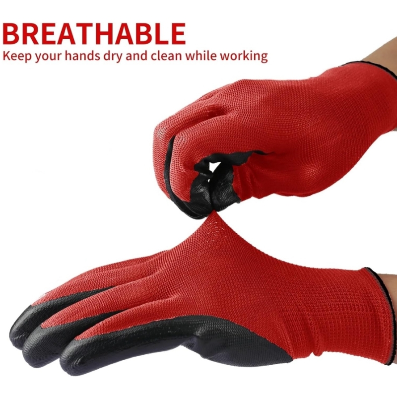 4/20PCS Nitrile Coated Safety  - Nitrile Mechanic Glove 评论和价格