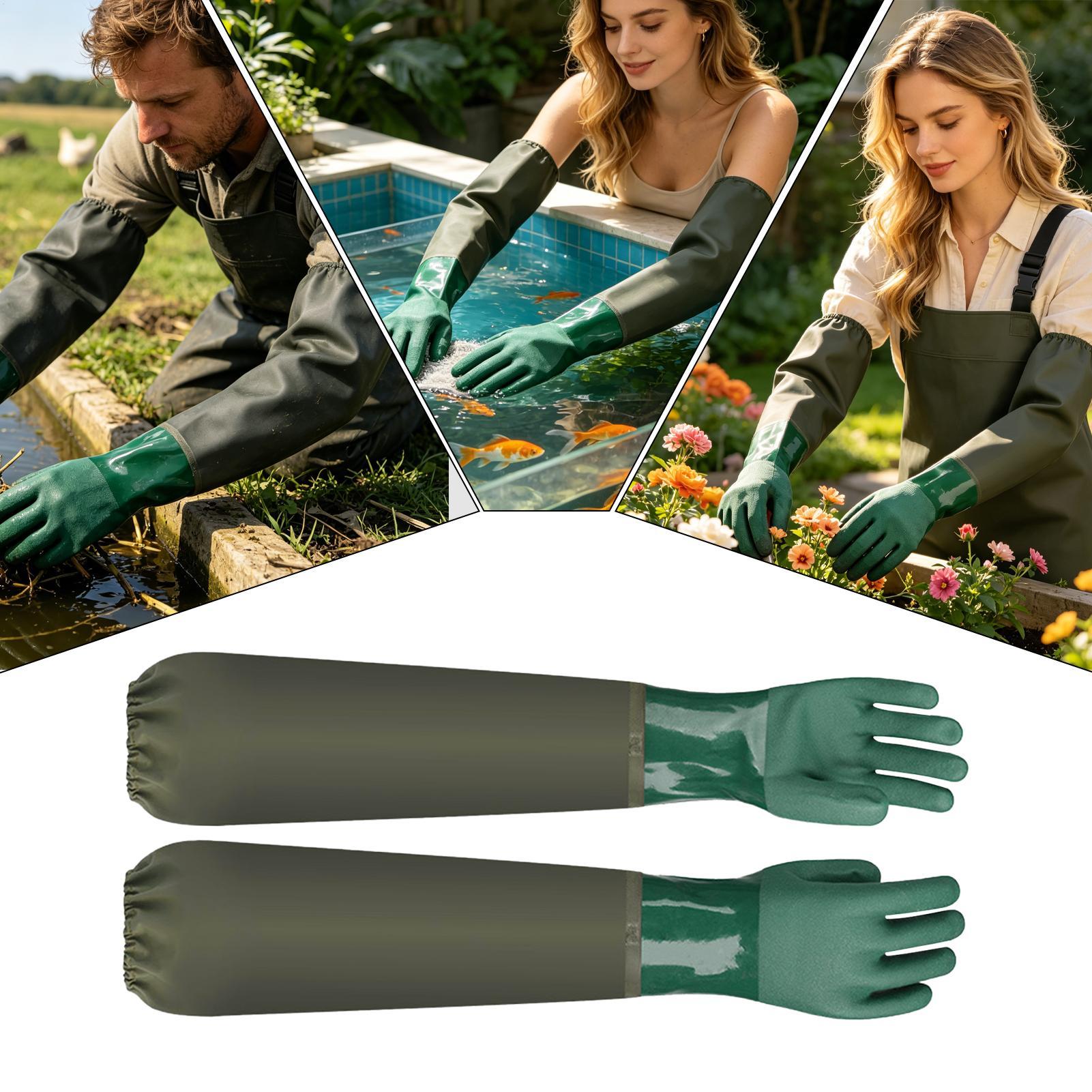 Waterproof Rubber Gloves Long  - Rubber Glove Cleaning 评论和价格