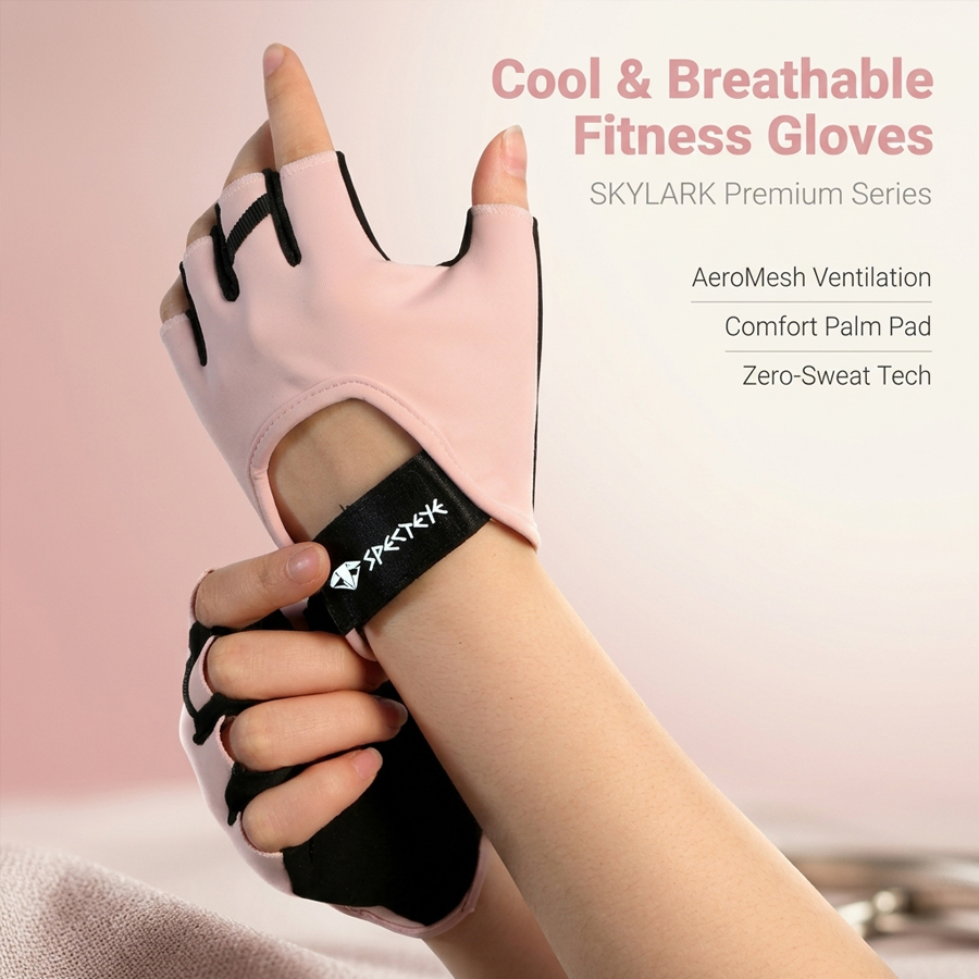 Women Pink Half Finger Fitness - Workout Glove Gym 评论和价格