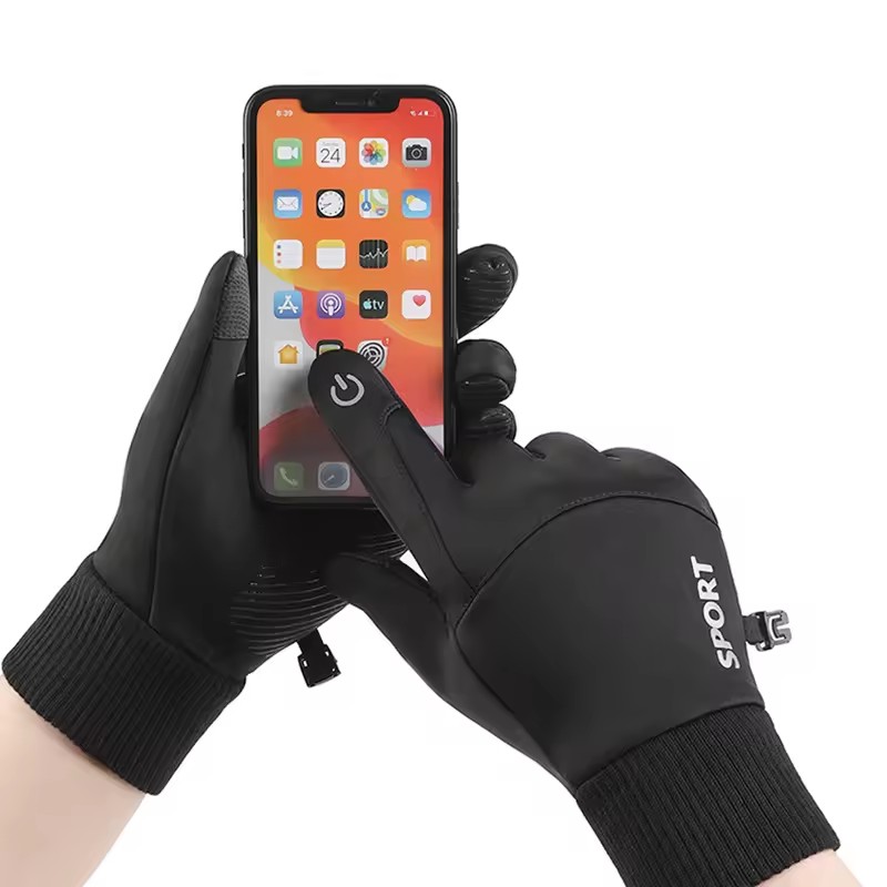Black Winter Warm Full Fingers - Ski Glove Waterproof 评论和价格